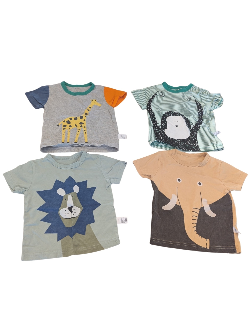 EUC Toddler 2T Safari Animal Short Sleeve Shirt Bundle